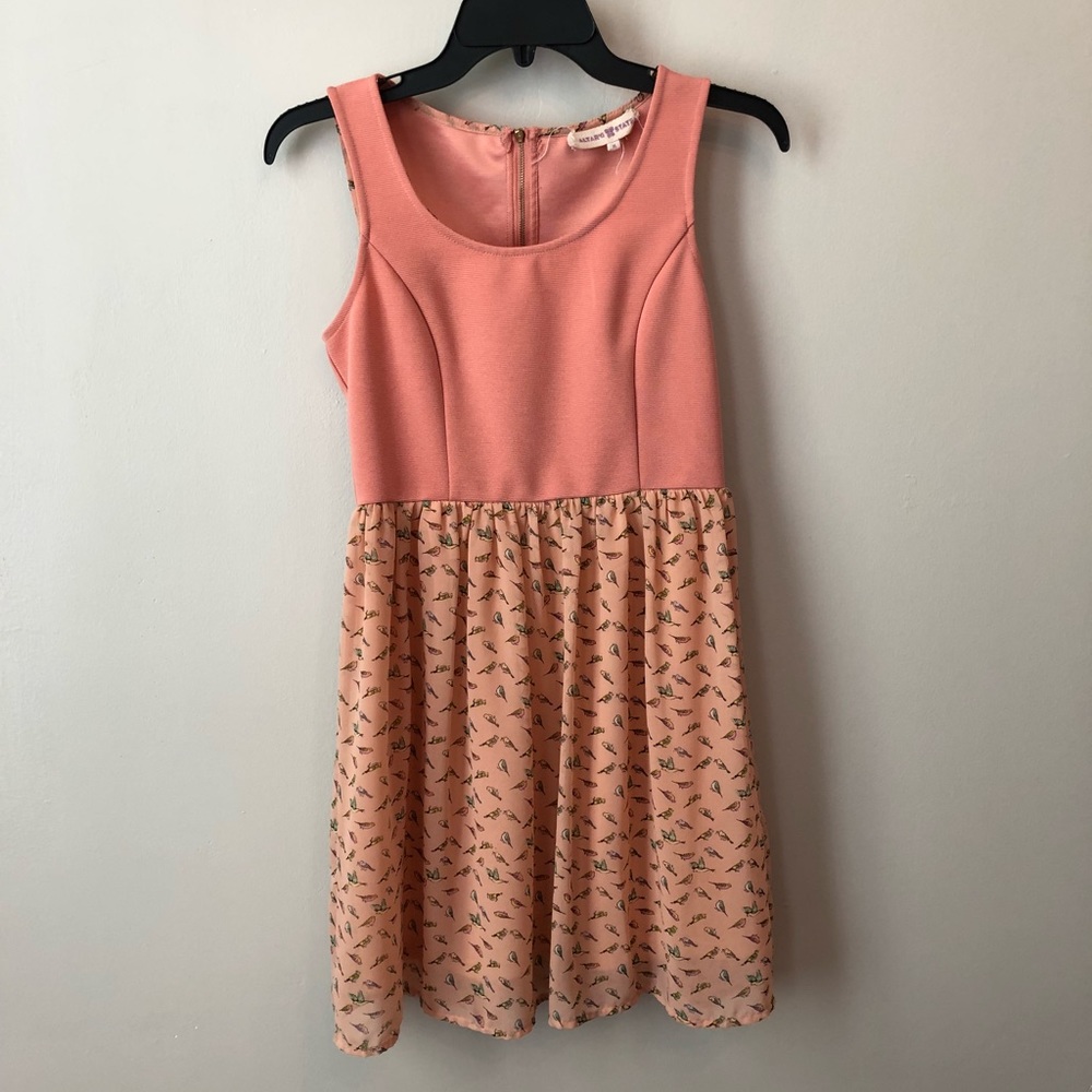 Coral colored sundress